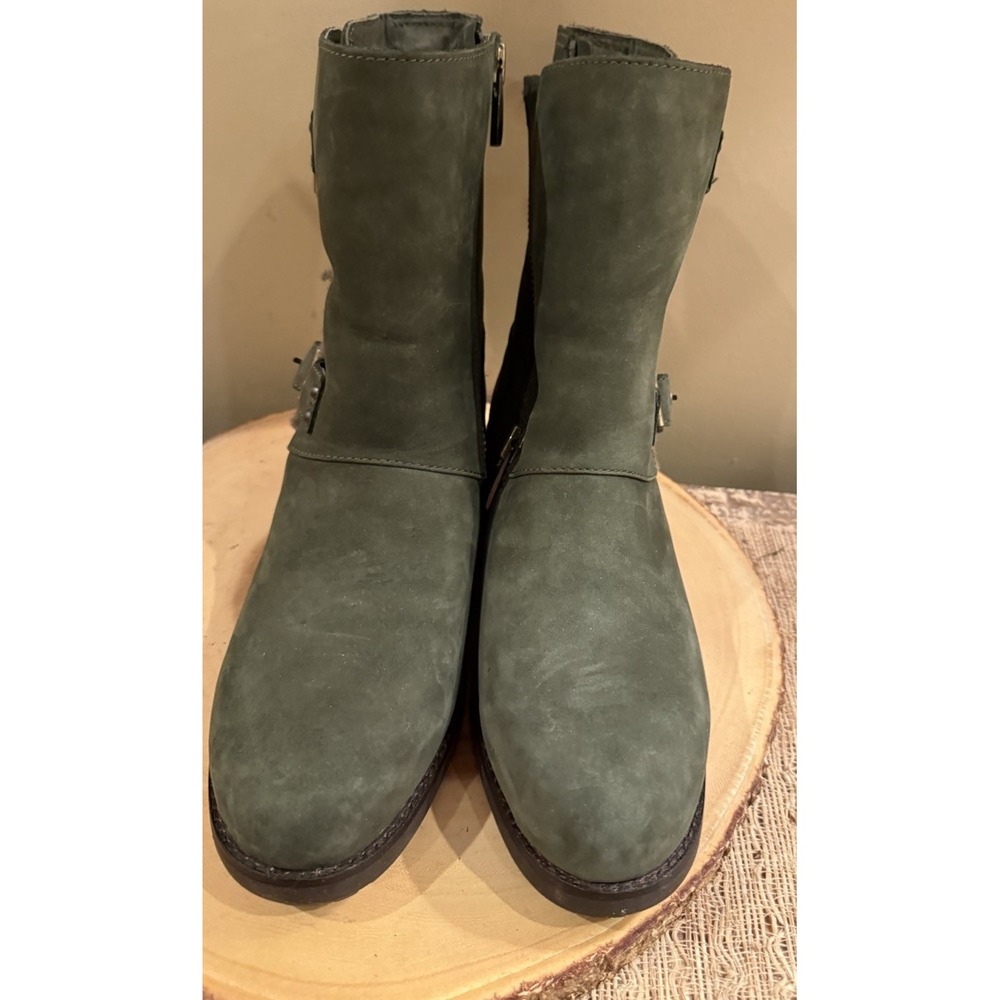 UGG Niels III Waterproof Olive Green Moto Boots Size 9.5‎ US – Sheepskin Lined - Picture 7 of 11